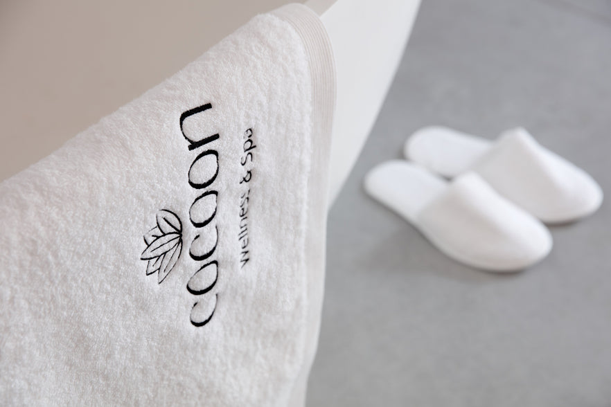 Sauna handdoek met logo