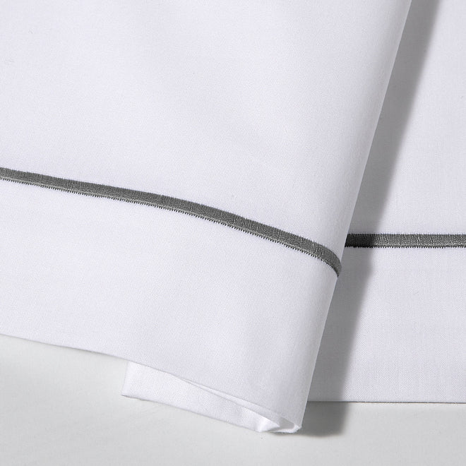 Percale Katoen Wit - Graphite Bourdon