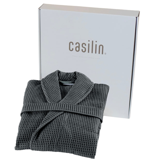 Kos Bathrobe in Gift Box Grey Charcoal
