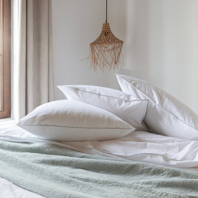 Washed Percale - Groene Bies