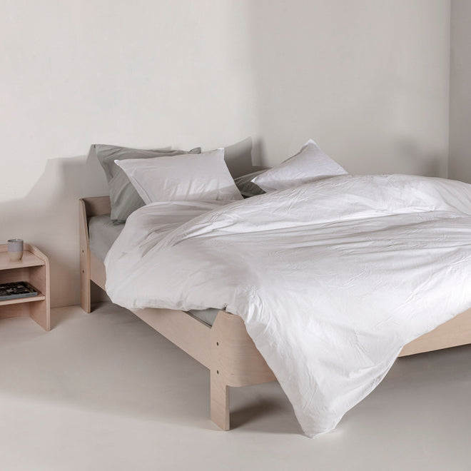 Washed Percale -  White