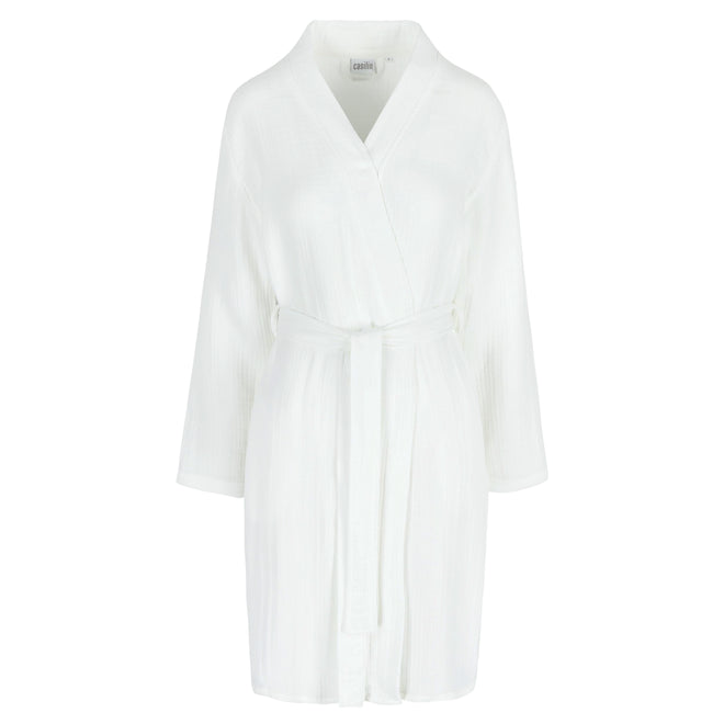 Crinkly Bathrobe White
