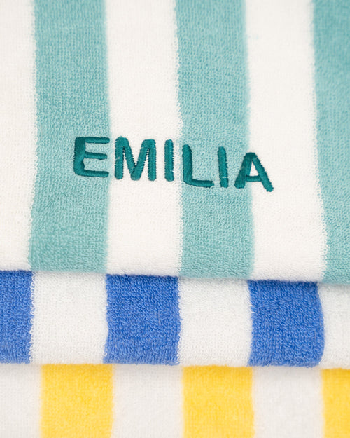 Kids Poncho Badstof Aqua