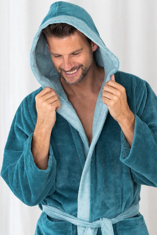 Teddy Duo Badjas Zeegroen