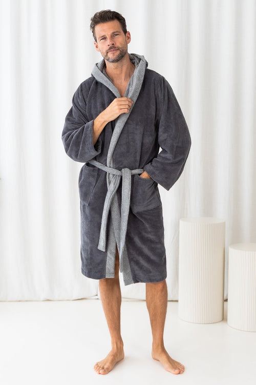 Teddy Duo Badjas Grijs