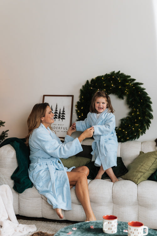 Teddy Kids Badjas Sky Blue