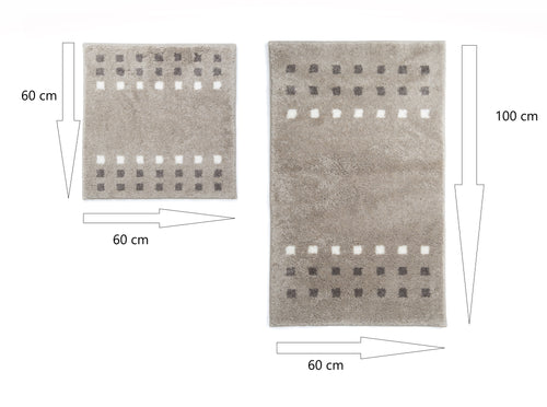 Brica Badmat Set met Toiletmat Zand