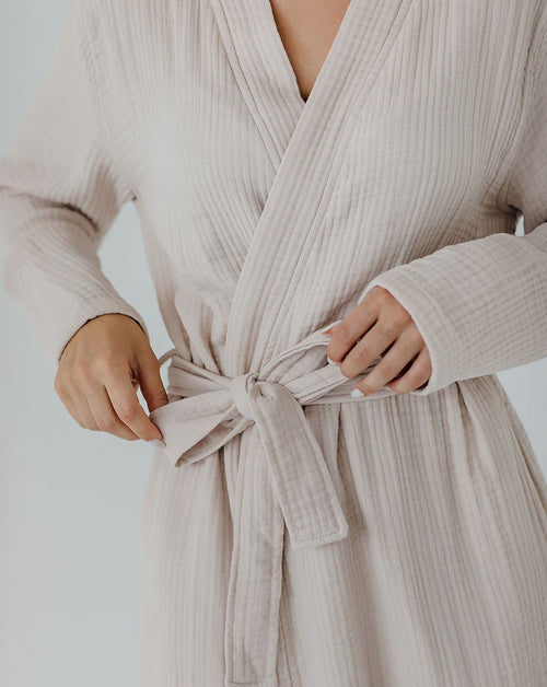 Crinkly Bathrobe Rose Dust