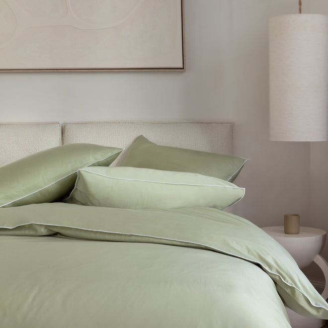 Washed Satijn - Moss Green