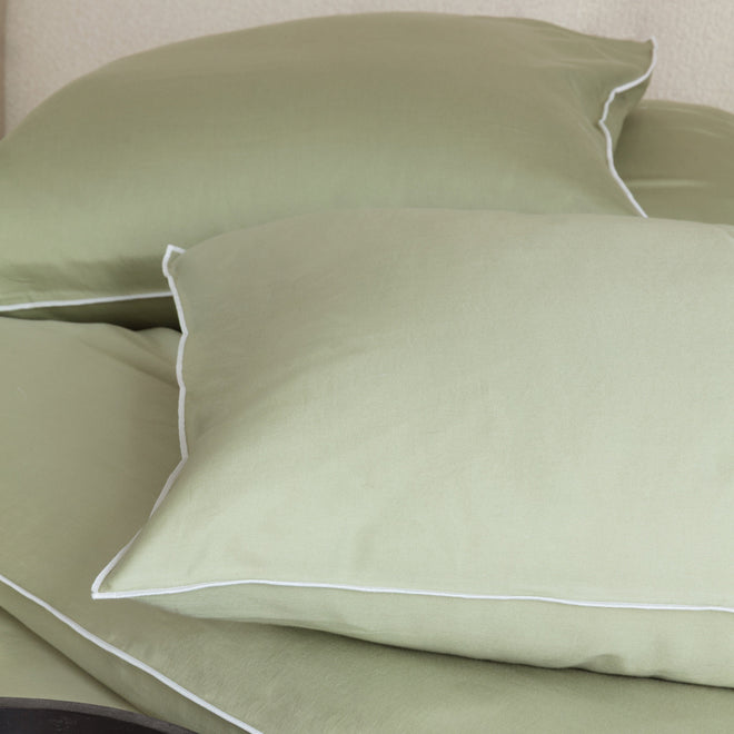 Washed Satijn - Moss Green