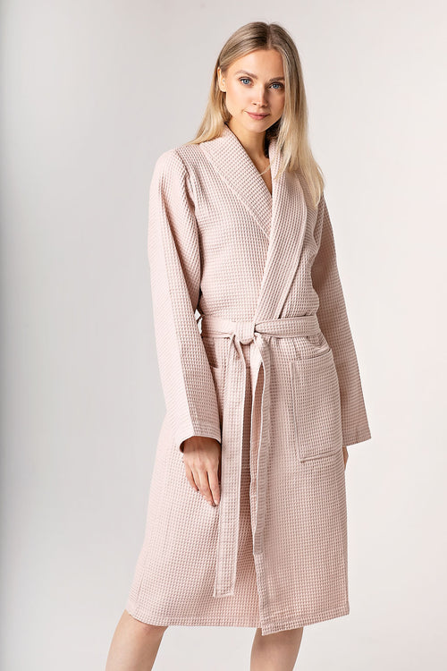 Kos | Wafel Badjas - Misty Pink