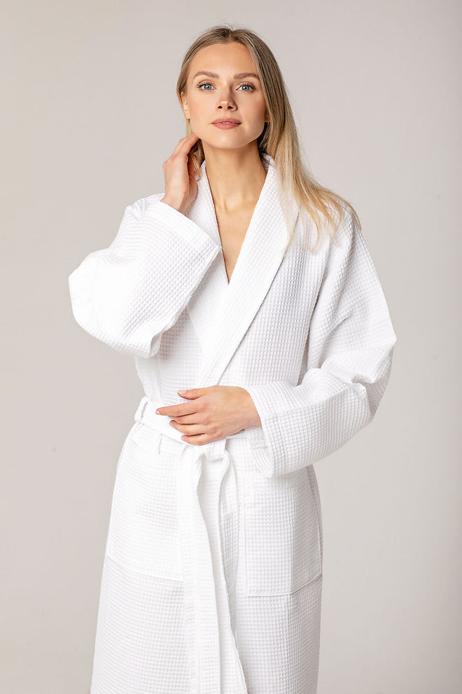 Kos | Wafel Badjas - White