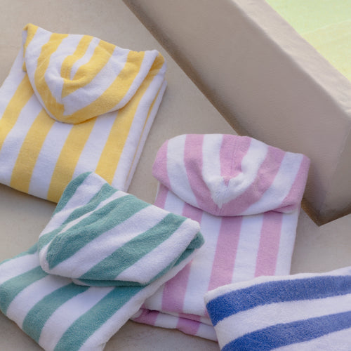 Kids Poncho Badstof Geel