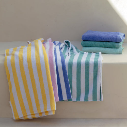 Kids Poncho Badstof Geel