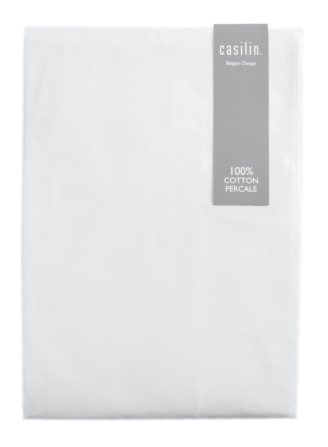 Royal Percale Hoeslaken - Wit