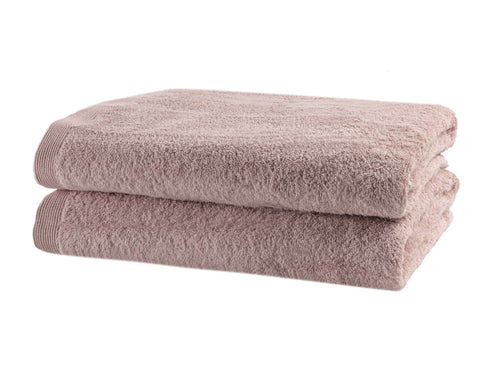 2 Como douchelakens 70x140cm   - Misty Pink