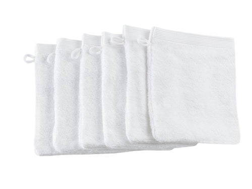 6 Como washandjes - White